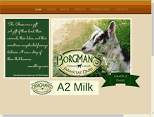 Tablet Screenshot of borgmansdairyfarm.com